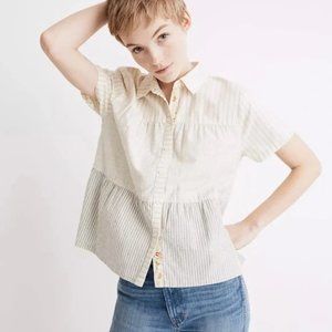 Madewell x The Denim Project Peplum Blouse